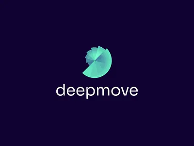 Deepmove 3d analytics app brand branding data exercise fitness geometric identity layers logo logo design mark modern logo sport symbol tech visual identity
