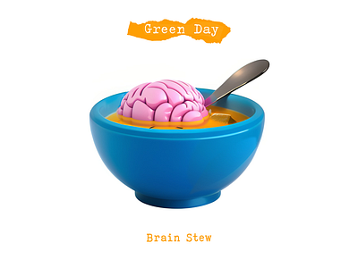 Green Day - brain stew design graphic design illustration photoshop