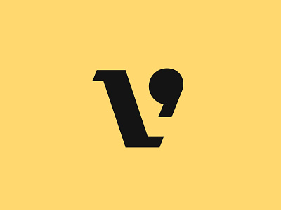 V and Apostrophe apostrophe branding letter v logo logotype mark monogram punctuation mark symbol typography v v letter logo