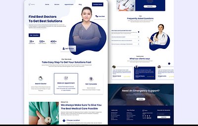 Find Medical Help Online branding design graphic design photoshop ui ux