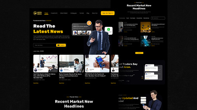 Aron Groups Broker Homepage broker dark mode forex homepage landing page stock market trading trading website web design website website design