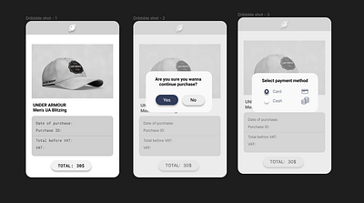 Product Purchase app design mobile product purchase selling