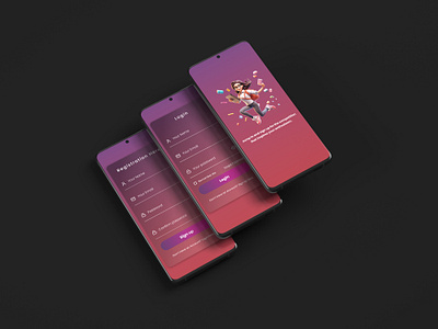 Sign up & Login Mobile UI for Contest Registration dailyui dailyui.co design figma ui uidesign uxdesign