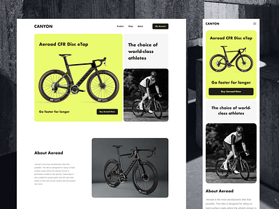Bicycle Online Store 🚴 branding design graphic design illustration landing logo typo typography ui ui ux ux web web design website