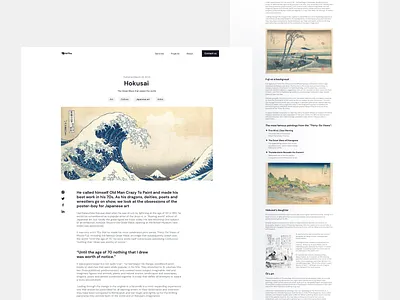 Art Blog 👨‍🎨 art article blog design landing typography ui ui ux ux web design website