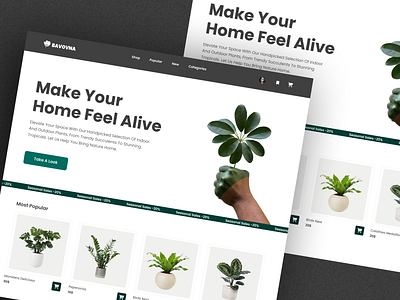 Online Plant Shop 🪴 branding design e commerce graphic design landing logo plants shop store typography ui ui ux ux web web design website
