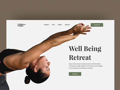 Yoga Course Website 🧘 branding design graphic design hero hero section illustration landing landing page logo typography ui ui ux ux web web design website yoga