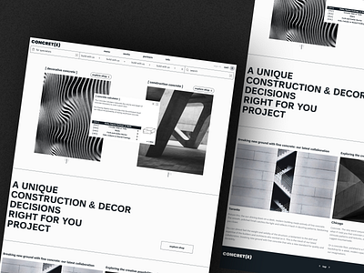 Concrete Store Website 🏗 branding design e commerce graphic design illustration landing logo shop store typography ui ui ux ux web web design website