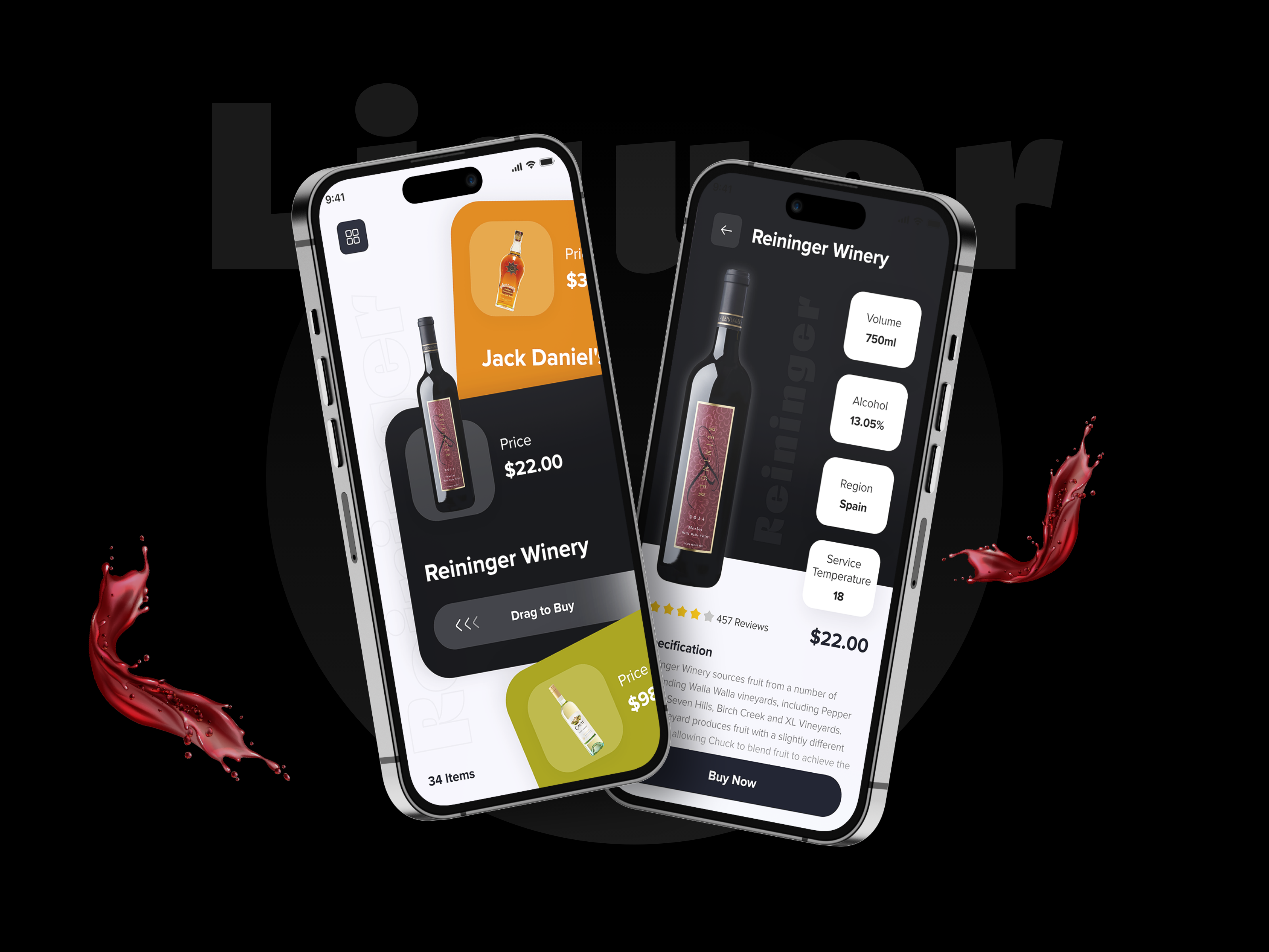 Online 🥂Liquor Store App Design by CMARIX on Dribbble