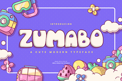 Zumabo – A Cute Modern Typeface fashion typeface