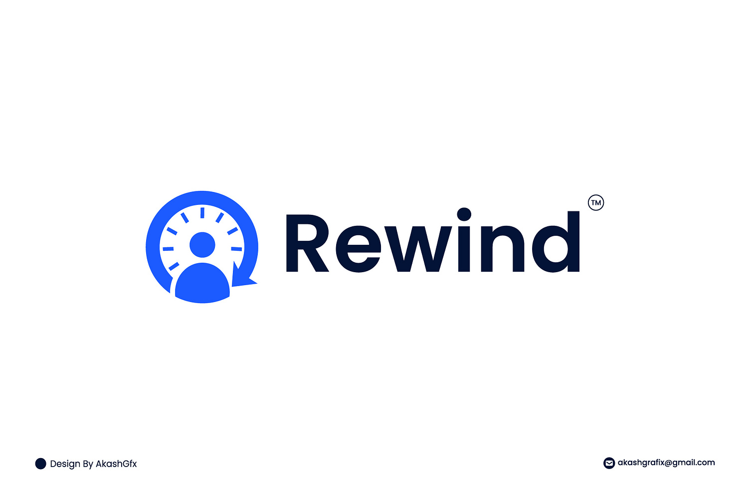 Rewind Logo Design (Unused) by Akash Hawlader on Dribbble