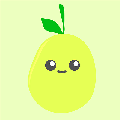 cute pear branding design flat design graphic design illustration logo vector
