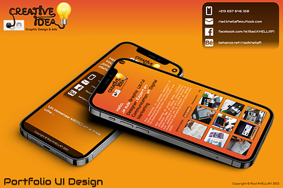 Creative Idea Portfolio app creative idea design figma portfolio ui uiux ux uxui