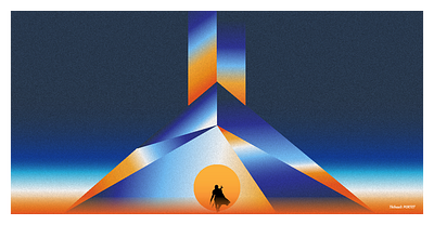 Mandalorian Desert Prism app desert design effects graphic design illustration illustrator prism
