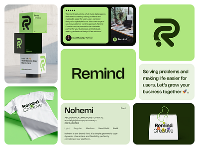 Remind - Brand Identity Design brand identity branding creative dashboard graphic design hello dribbble illustration landing page logo mobile app product design redesign remind remind branding remind creative remind saas remind uiux typography uiux web design