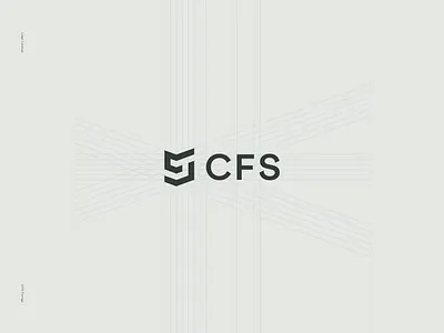CFS Brand - Logo Construction brand branding british building cfs company construction design fixings green identity lines logo manufacturing mark modern sage system visual