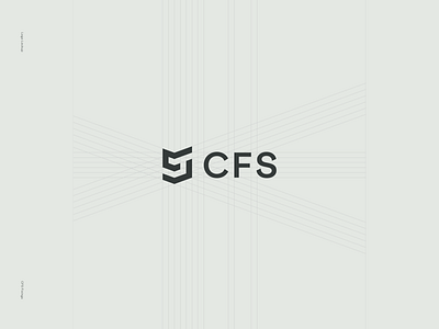 CFS Brand - Logo Construction brand branding british building cfs company construction design fixings green identity lines logo manufacturing mark modern sage system visual