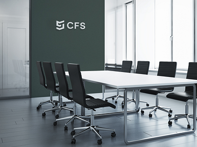 CFS Brand - Meeting Room brand branding building cfs chair construction dark design fixings green identity logo manufacturing mark meeting modern room visual wall white