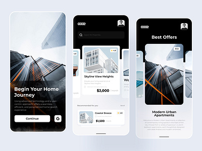 Real estate mobile app home hunting mobile desing property real estate real estate app real estate mobile ui ui design ui ux