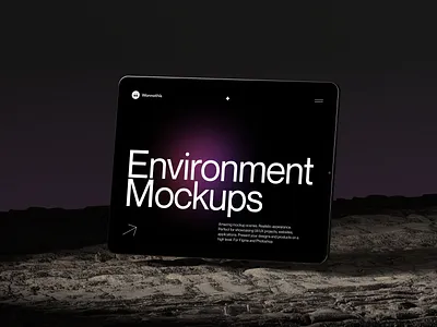 iPad Pro Mockups 3d blender gradient ipad metaverse mockup render rock typography ui