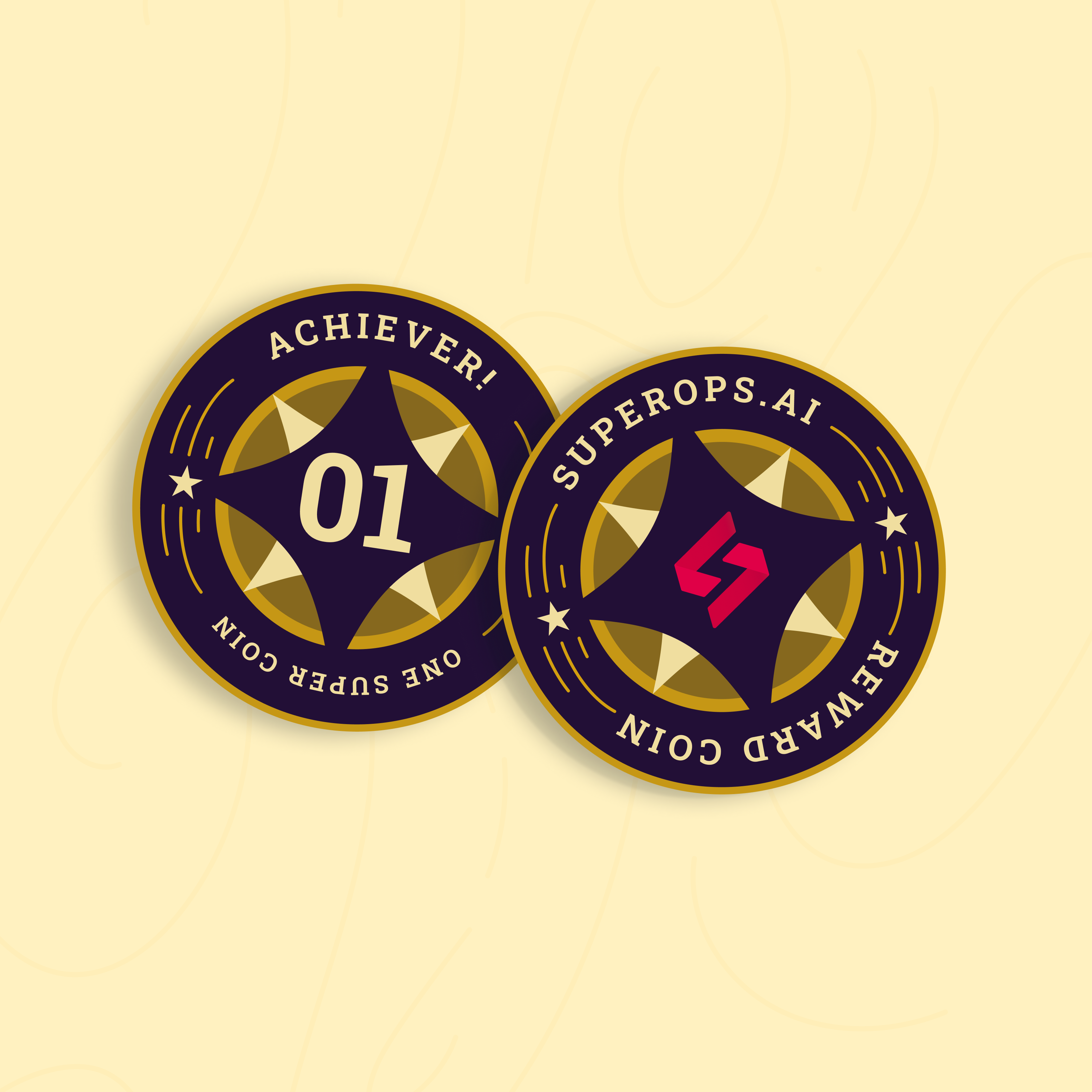 Super Reward Coin acrylic coin design effort glass illustration illustrator performance photoshop print reward reward coin reward program