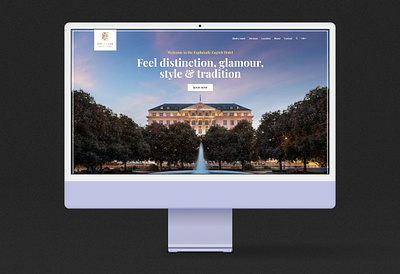 Website for a Luxury Hotel croatia hotel luxury web web design website