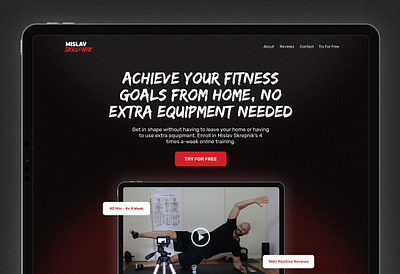 Online Fitness Trainer program website fitness onlineprogram trainer web web design website workout