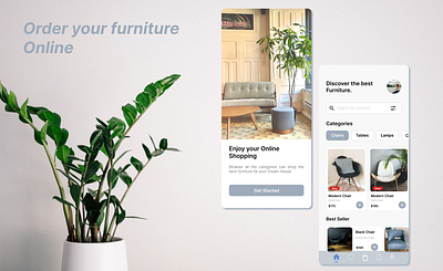 Furniture Shop App Design branding design figma ui ux