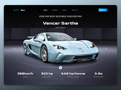 Bcar- Find the best suitable car automotive branding car car app carwebsite ui website