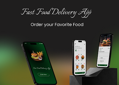 Fast Food Delivery App branding design figma mockup ui ux