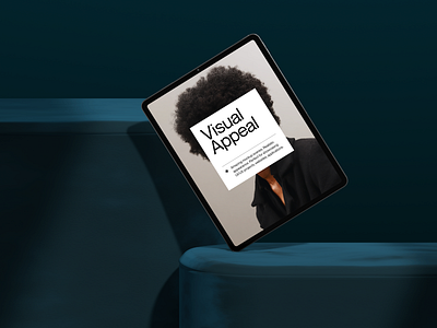Visual Appeal blender card fashion ipad mobile mockup portrait velvet