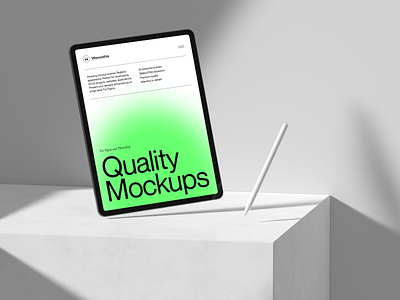 Quality mockups 3d blender gradient ipad mobile render