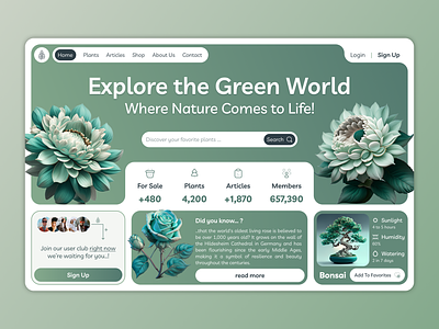 Flora Verse: Unveiling Nature's Poetry 3d bloomingbeauty botanicalbeauty design floralart flowerpower flowers gardening graphic design greenthumb indoorgarden naturelovers plantaddict plantcare plantlove plants ui userexperience uxdesign webdesign