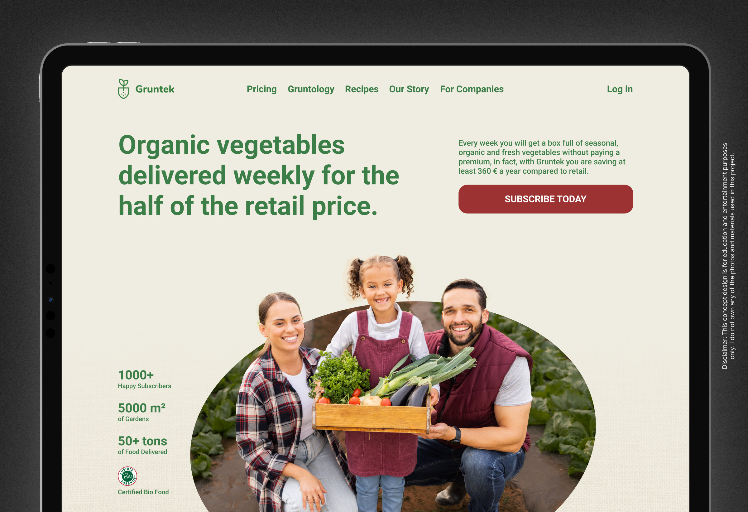 ORGANIC SUBSCRIPTION