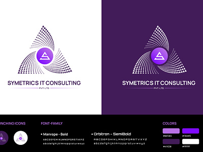 Tech Logo | Symetrics Pvt. Ltd. branding business case study figma graphic design illustration it company logo logo logo design tech logo ui