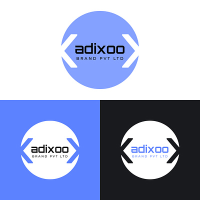 Information Tech Logo | Adixoo Brand branding case study design figma graphic design illustration it logo logo logo design tech logo ui