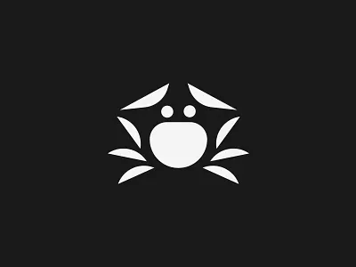 Simple Crab Logo animal logo brand identity branding crab crab logo creative dainogo graphic design logo logo design logo portfolio logofolio mark symbol