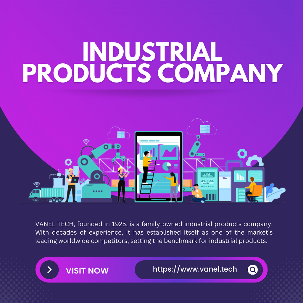Best Industrial Products Company by Vanel Tech Limited on Dribbble