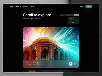 Music Landing Page | BuiLD Day 41 app branding design graphic design illustration logo music typography ui ux vector