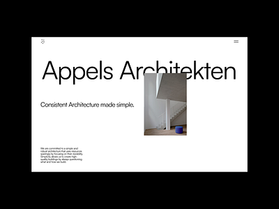 Appels Architekten design concept architecture branding design graphic design typography ui ux webdesign