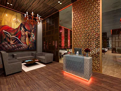 3D Interior Rendering of Indian Authentic Restaurant in London 3d animation studio in ahmedabad 3d walkthrough companies 3danimation 3darchitecturalwalkthrough 3dexteriorrendering 3drenderindservices