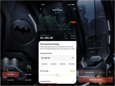 mobile trading. investment page. hero accepted calculatorux exchange fintechui fintechux investmentapp mobileapp mobileappdesign mobileslider mobileui rozhkov ui ux