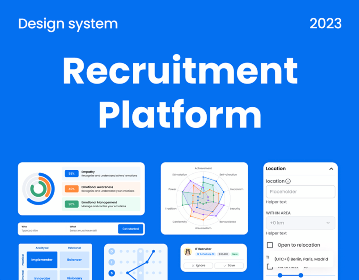 Gyfted Design System Case Study atomic components data visualisation design design system figma graphs information design job job search library recruiting recruitment platform software system ui web web app web application website