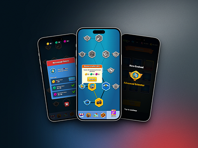 Evolve Feature UI Design figma mobile game ui