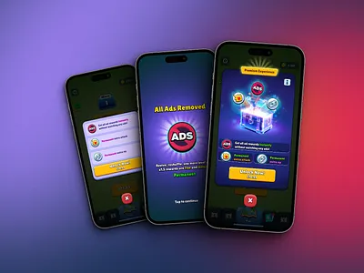 Premium Experience - UI Design content figma mobile game ui