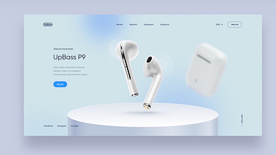 Creating the Website Design, Photo and Video for Headphones animation branding design graphic design headphones illustration inspiration logo motion graphics productdesign prototype ui ux webdesign