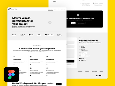 Figma Wireframe Web Kit For Download design desktop download figma figma design figma wireframe graphic design kit landing landing page page page wireframe template ui web web page web wireframing wireframe wireframe kit wireframe web