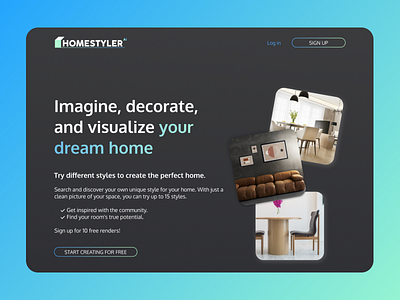 HomeStyler AI | Website UI Design ai branding design graphic design logo ui ui design ux vector website