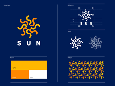 SUN branding concept creative design graphic design illustration logo shine simple sun symbol