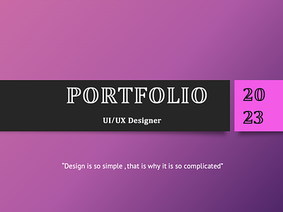 UI/UX Portfolio 2023 design portfolio ui ui ux portfolio ux